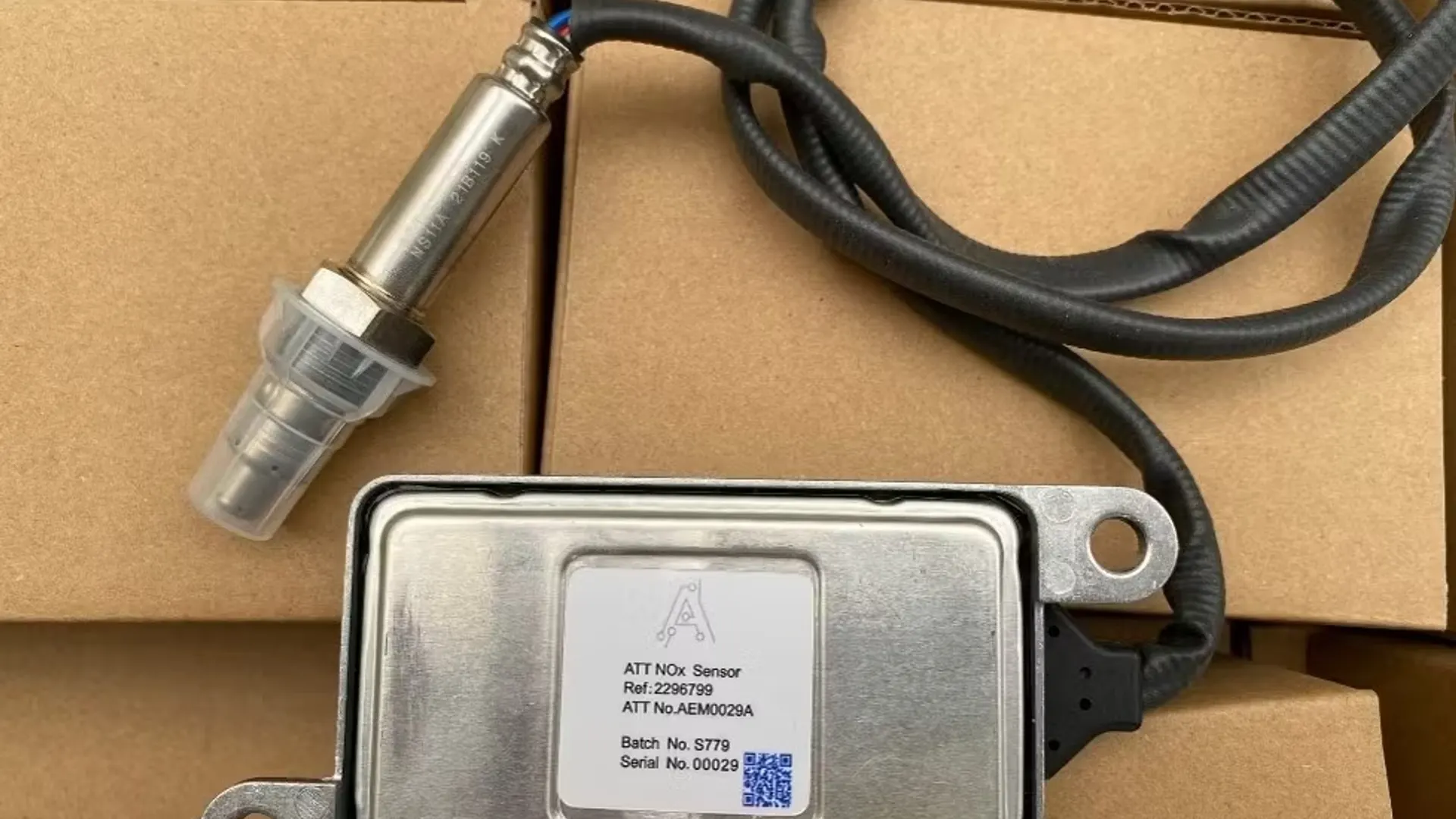 NOx sensor module and probe during NOx sensor repair diagnostics at 24Tuning Bournemouth Dorset